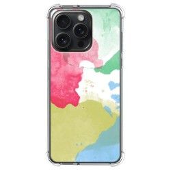 Funda Silicona Antigolpes compatible con IPhone 15 Pro Max (6.7) diseño Acuarela 02 Dibujos