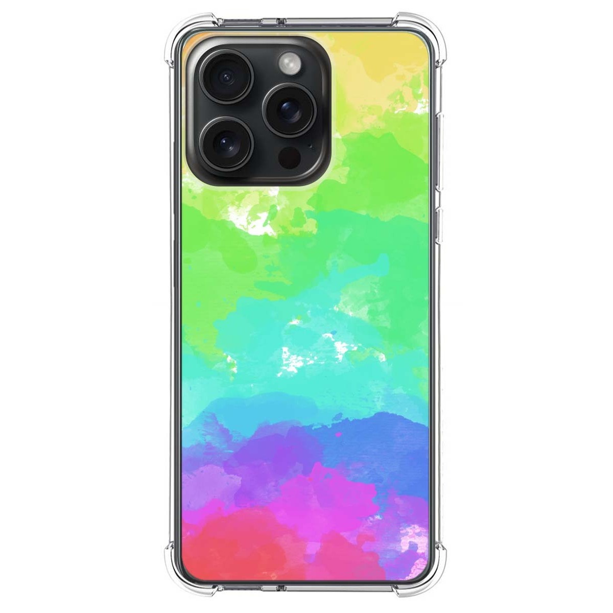 Funda Silicona Antigolpes compatible con IPhone 15 Pro Max (6.7) diseño Acuarela 03 Dibujos