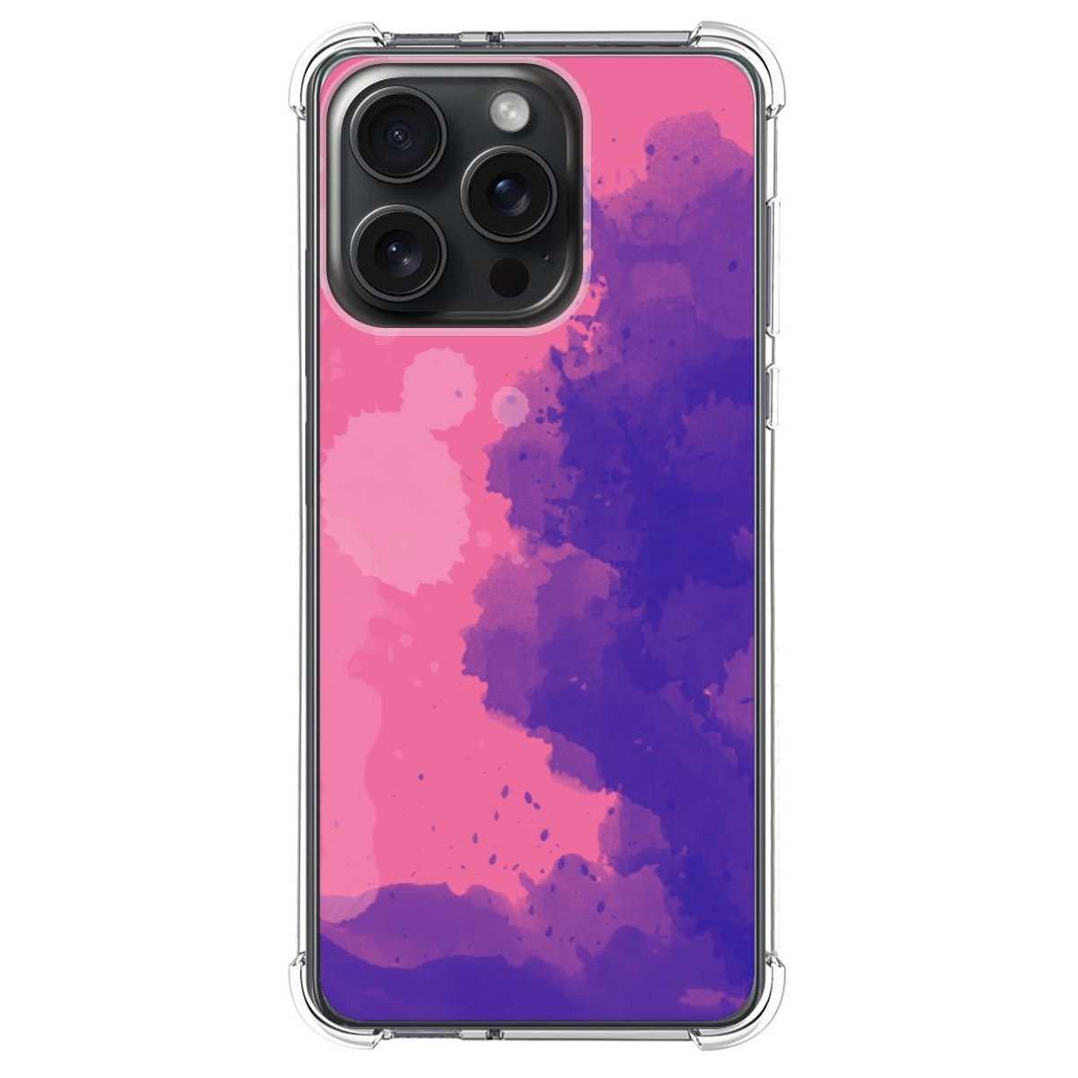 Funda Silicona Antigolpes compatible con IPhone 15 Pro Max (6.7) diseño Acuarela 07 Dibujos