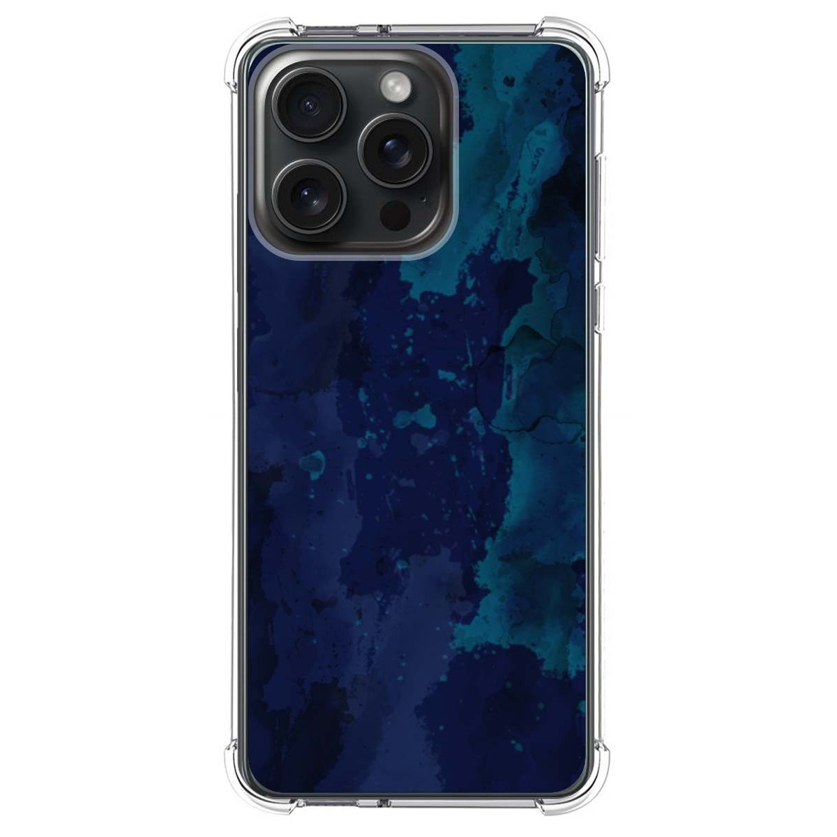 Funda Silicona Antigolpes compatible con IPhone 15 Pro Max (6.7) diseño Acuarela 13 Dibujos