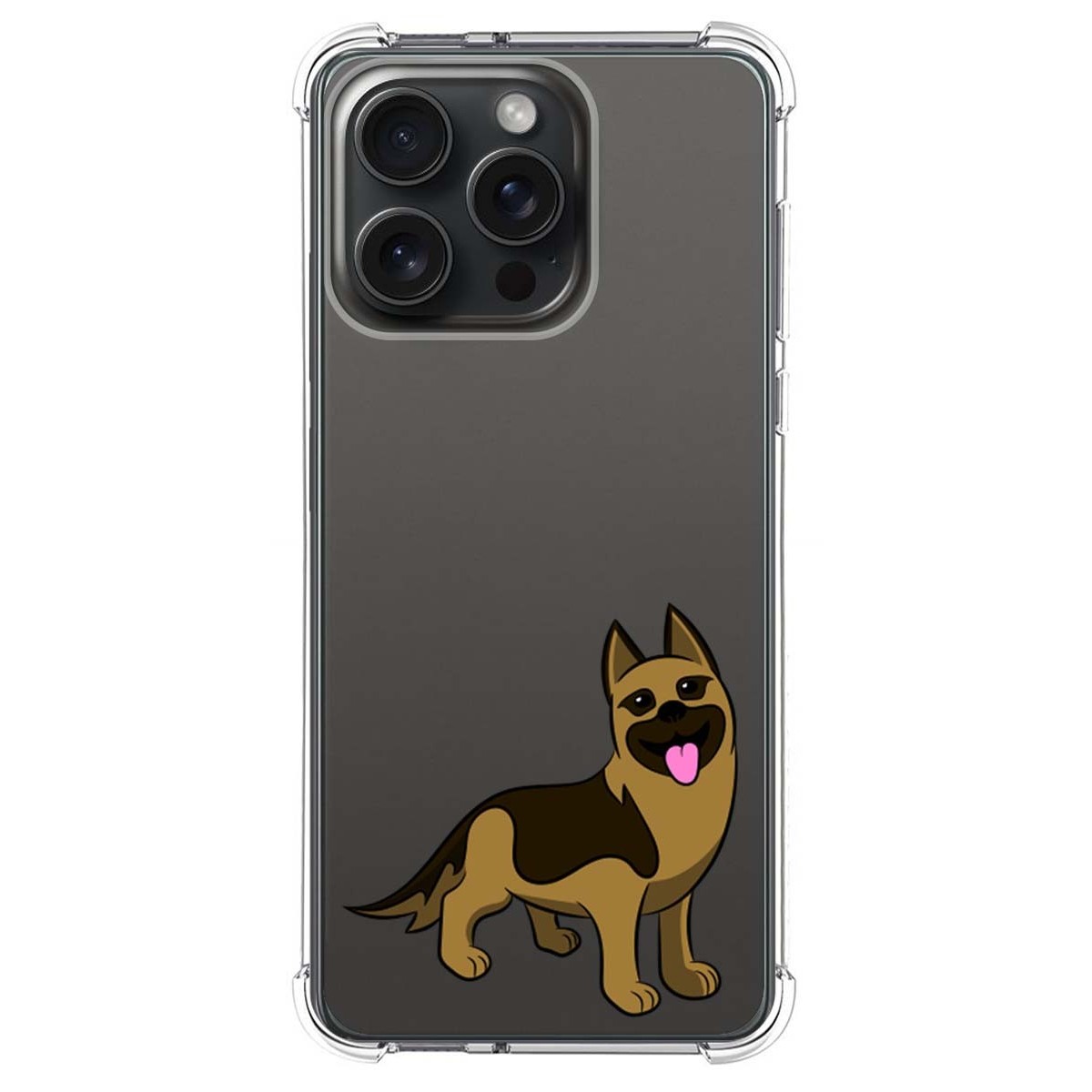Funda Silicona Antigolpes compatible con IPhone 15 Pro Max (6.7) diseño Perros 03 Dibujos