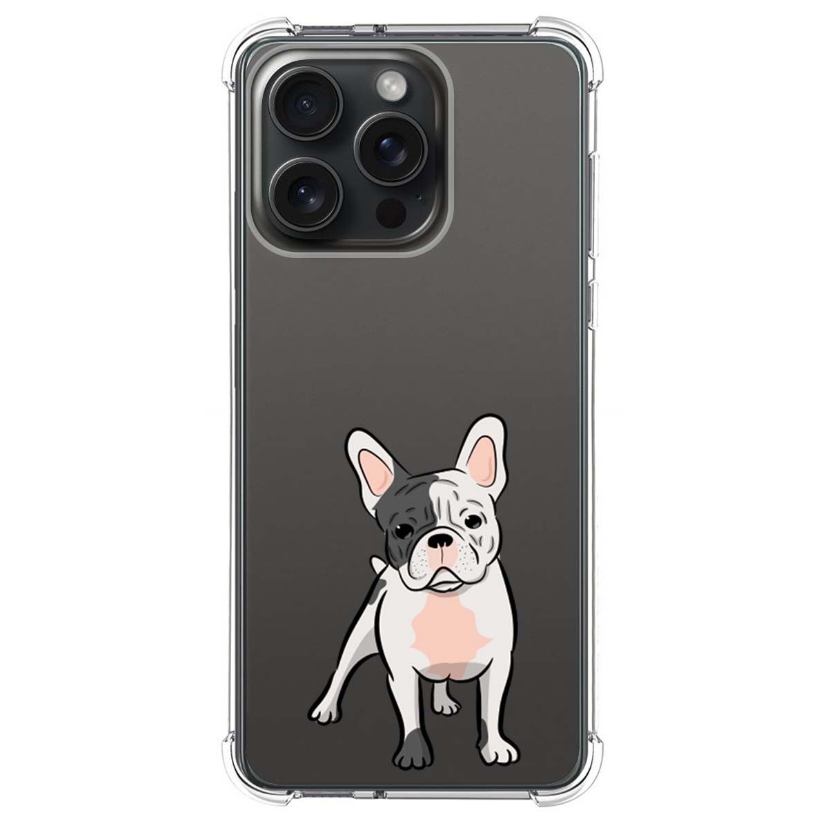 Funda Silicona Antigolpes compatible con IPhone 15 Pro Max (6.7) diseño Perros 06 Dibujos