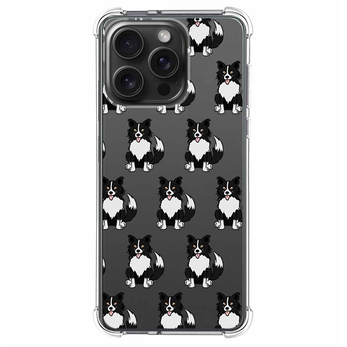 Funda Silicona Antigolpes compatible con IPhone 15 Pro Max (6.7) diseño Perros 07 Dibujos