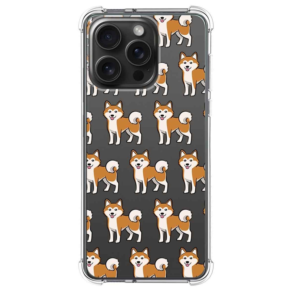 Funda Silicona Antigolpes compatible con IPhone 15 Pro Max (6.7) diseño Perros 08 Dibujos