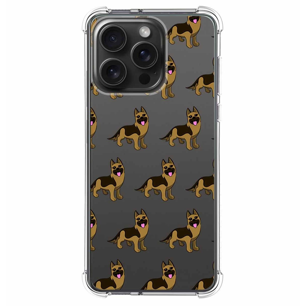 Funda Silicona Antigolpes compatible con IPhone 15 Pro Max (6.7) diseño Perros 09 Dibujos
