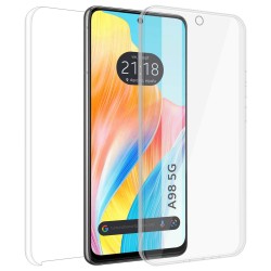 Funda Doble Transparente Pc + Tpu Full Body 360 para Oppo A98 5G