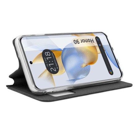Funda Libro Soporte con Ventana para Huawei Honor 90 5G color Negra