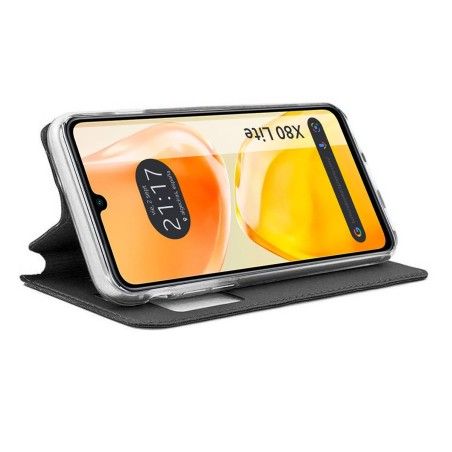 Funda Libro Soporte con Ventana para Vivo X80 Lite 5G color Negra