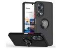 Funda Mate con Borde Negro y Anillo Giratorio 360 para Huawei Honor 90 5G