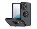 Funda Mate con Borde Negro y Anillo Giratorio 360 para Xiaomi Redmi 12