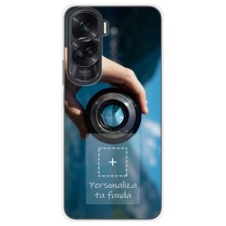 Personaliza tu Funda Silicona Gel Tpu Transparente con tu Fotografia para Huawei Honor 90 Lite 5G Dibujo Personalizada