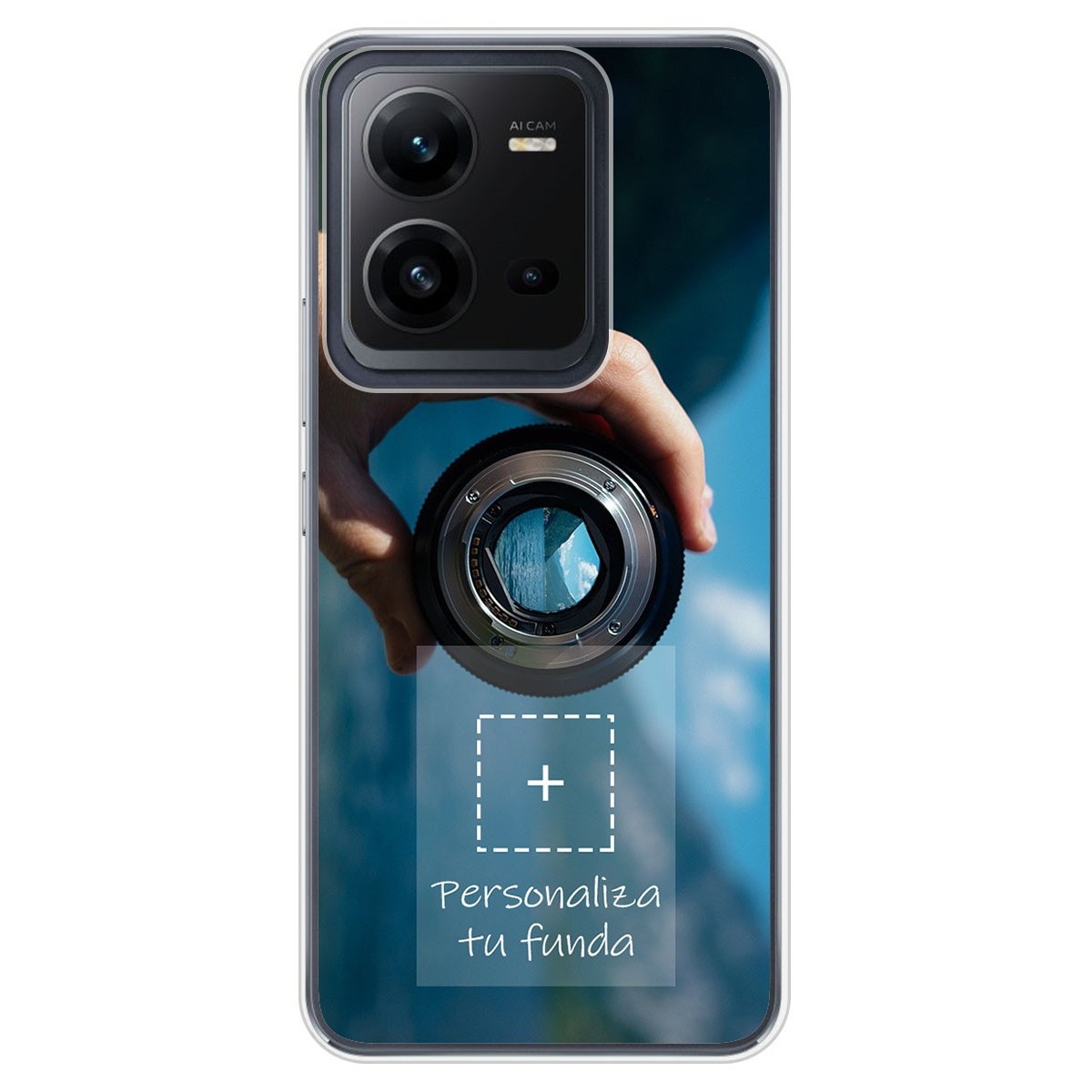 Personaliza tu Funda Silicona Gel Tpu Transparente con tu Fotografia para Vivo X80 Lite 5G Dibujo Personalizada