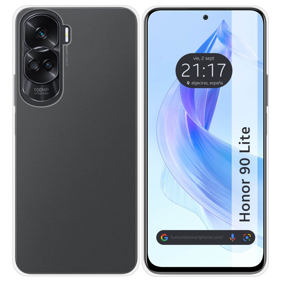 Funda Silicona Gel TPU Transparente para Huawei Honor 90 Lite 5G