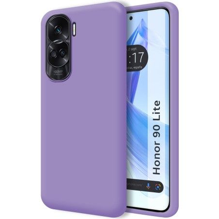 Funda Silicona Líquida Ultra Suave para Huawei Honor 90 5G color Morada