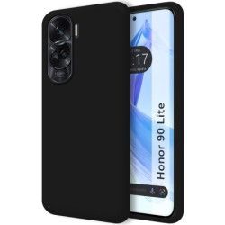 Funda Silicona Líquida Ultra Suave para Huawei Honor 90 5G color Negra