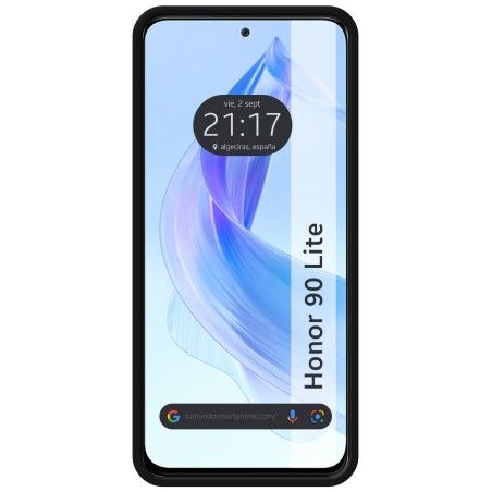 Funda Silicona Líquida Ultra Suave para Huawei Honor 90 5G color Negra
