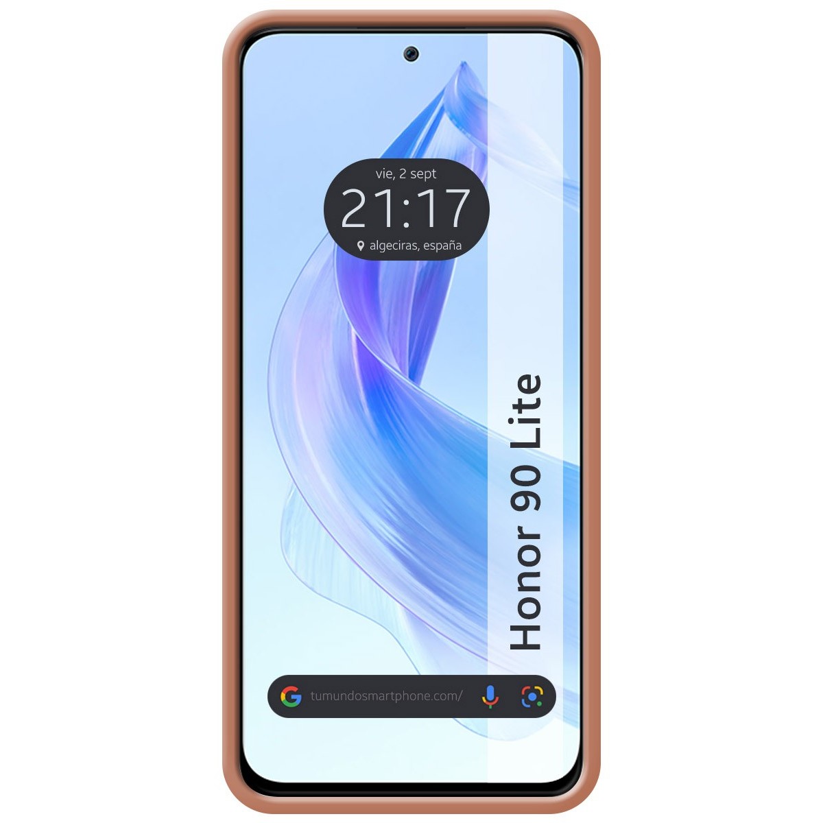 Funda Silicona Líquida Ultra Suave para Huawei Honor 90 5G color Rosa