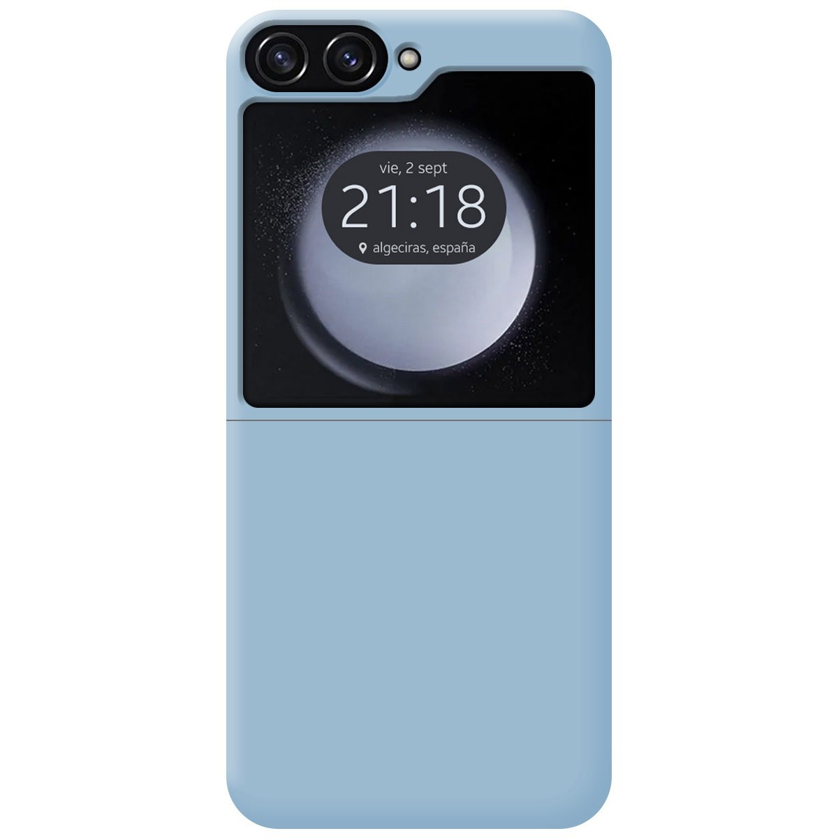 Funda Silicona Líquida Ultra Suave para Samsung Galaxy Z Flip 5 5G color Azul