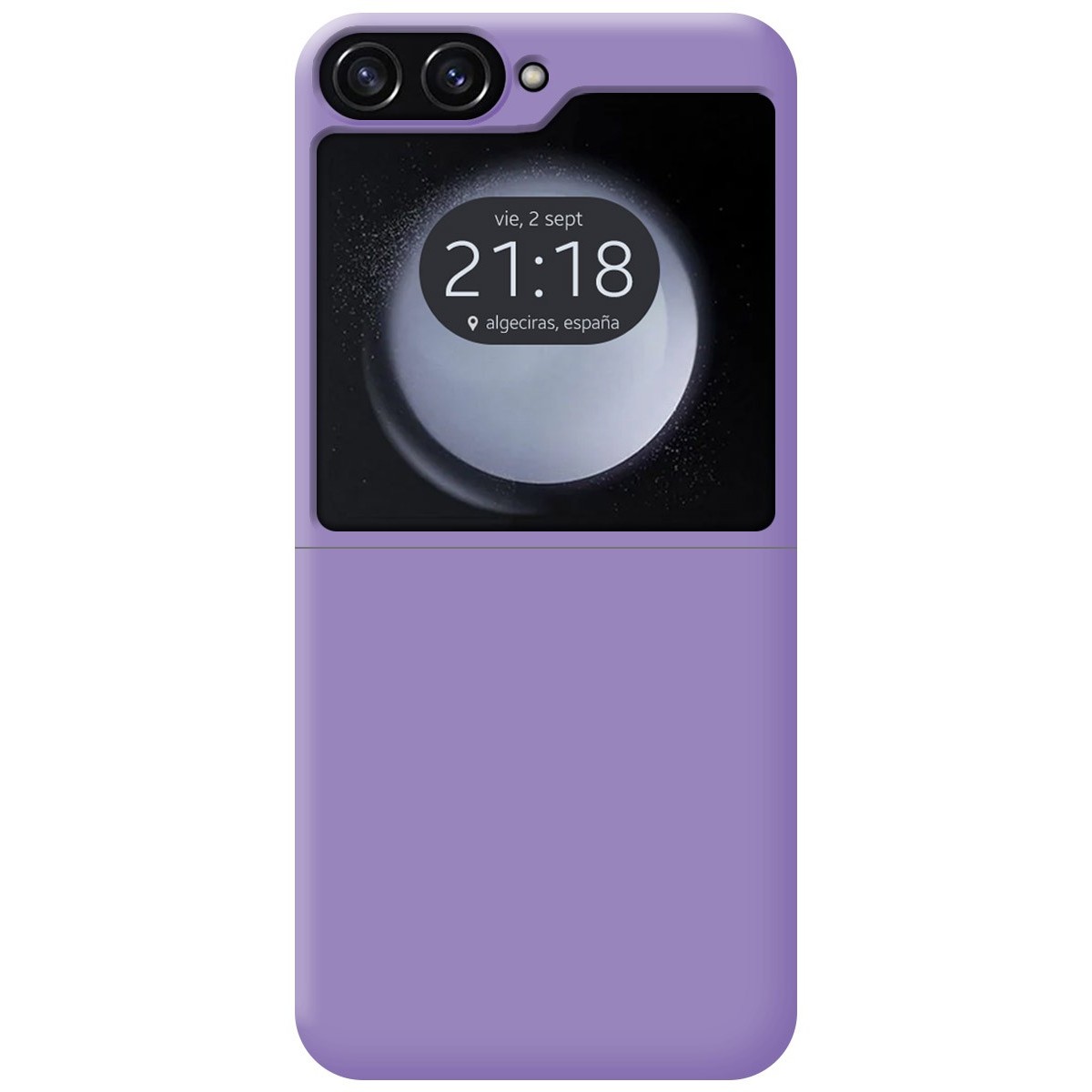 Funda Silicona Líquida Ultra Suave para Samsung Galaxy Z Flip 5 5G color Morada