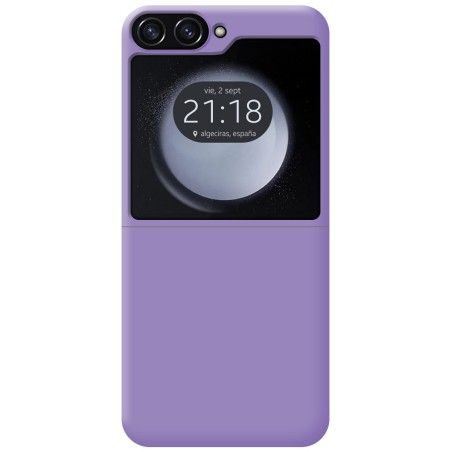 Funda Silicona Líquida Ultra Suave para Samsung Galaxy Z Flip 5 5G color Morada