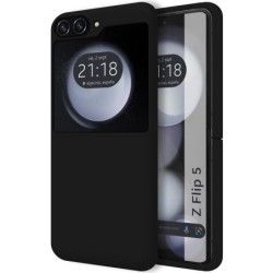 Funda Silicona Líquida Ultra Suave para Samsung Galaxy Z Flip 5 5G color Negra