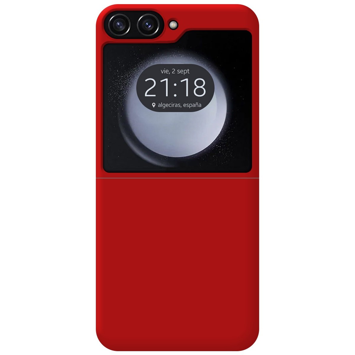 Funda Silicona Líquida Ultra Suave para Samsung Galaxy Z Flip 5 5G color Roja
