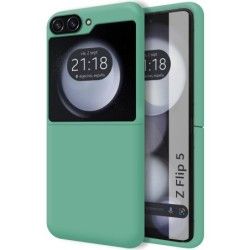 Funda Silicona Líquida Ultra Suave para Samsung Galaxy Z Flip 5 5G5 color Verde