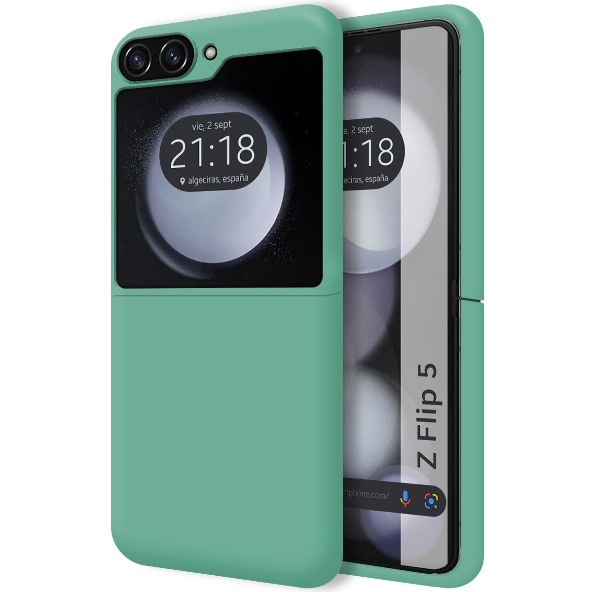 Funda Silicona Líquida Ultra Suave para Samsung Galaxy Z Flip 5 5G5 color Verde