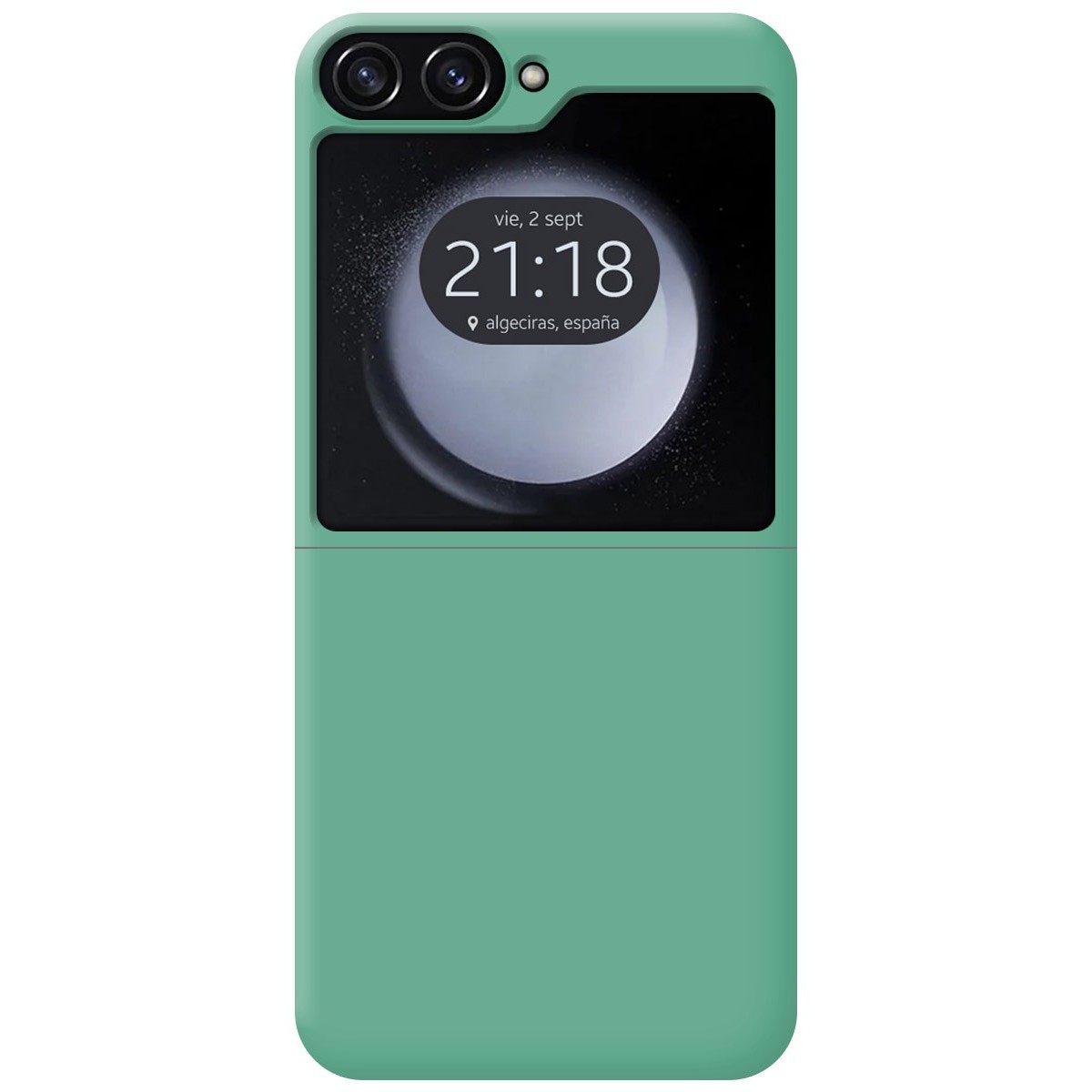 Funda Silicona Líquida Ultra Suave para Samsung Galaxy Z Flip 5 5G5 color Verde