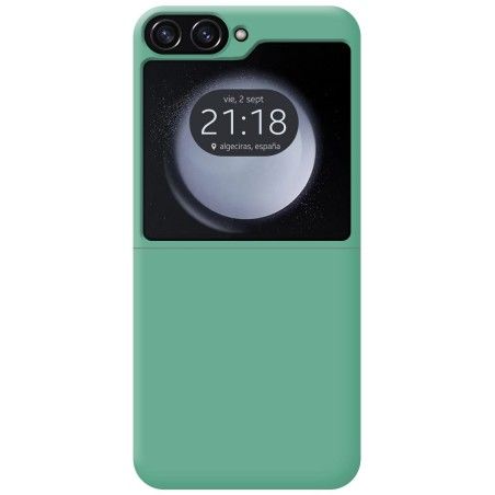 Funda Silicona Líquida Ultra Suave para Samsung Galaxy Z Flip 5 5G5 color Verde
