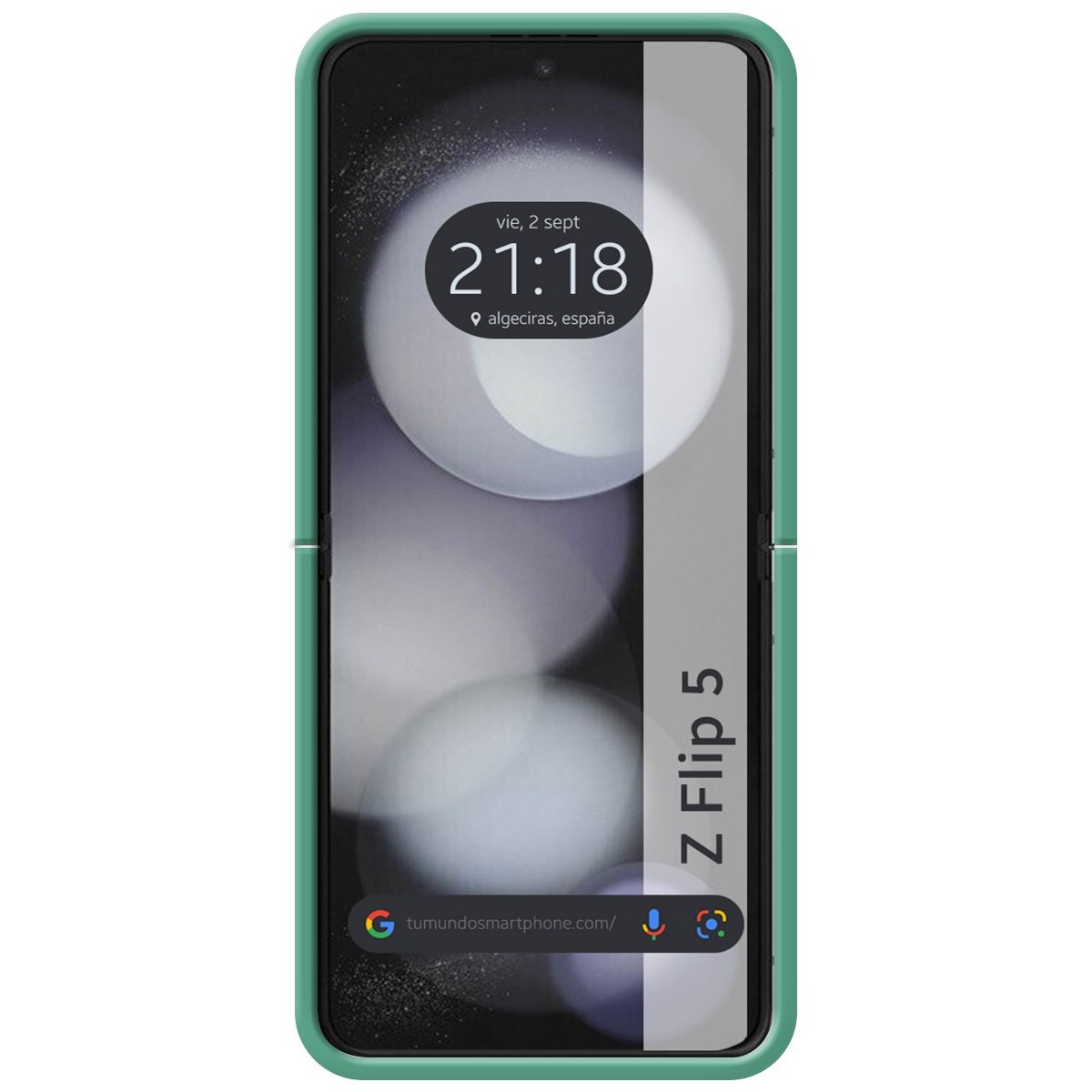 Funda Silicona Líquida Ultra Suave para Samsung Galaxy Z Flip 5 5G5 color Verde