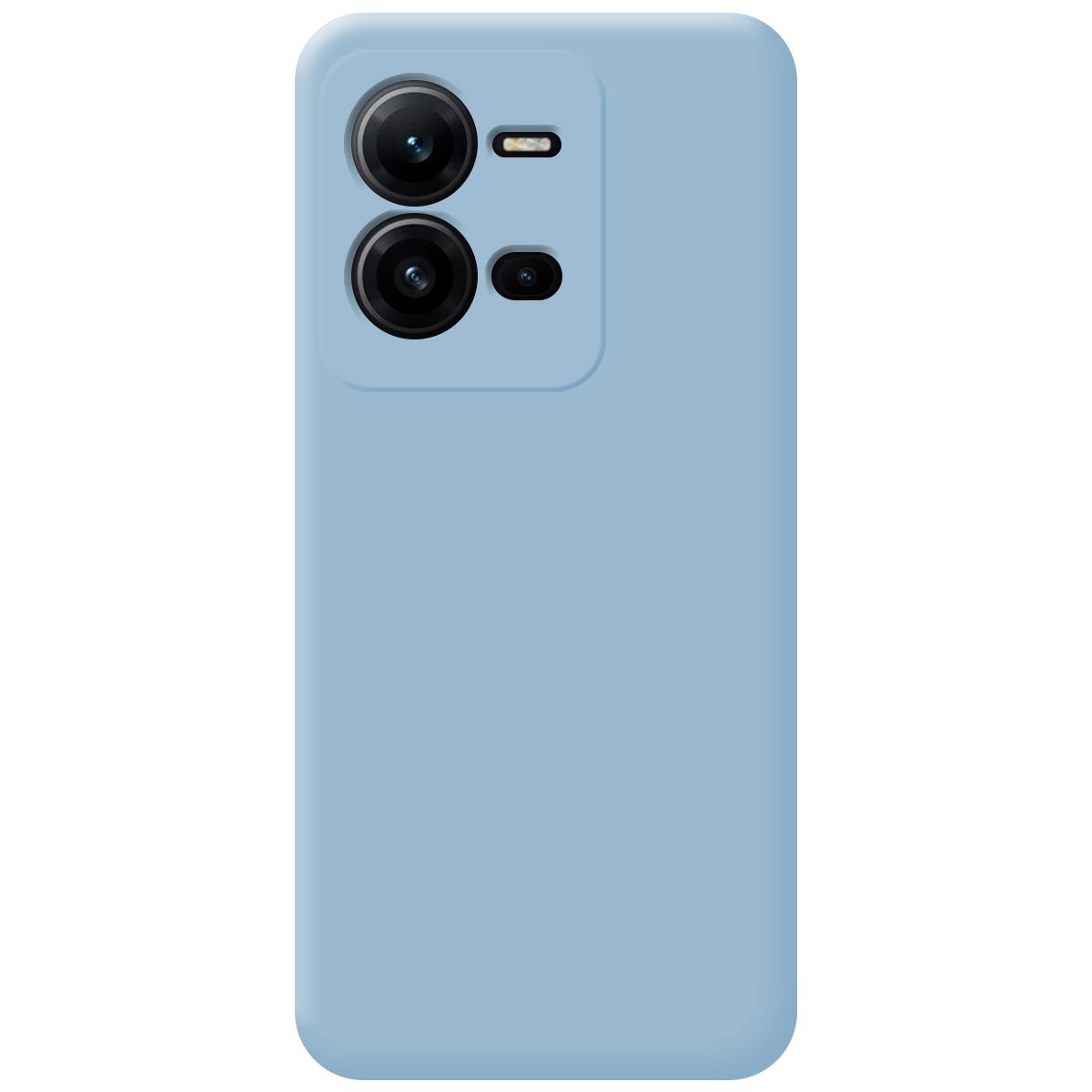 Funda Silicona Líquida Ultra Suave para Vivo X80 Lite 5G color Azul