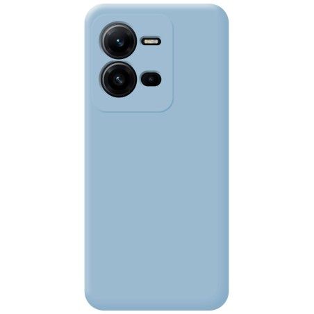 Funda Silicona Líquida Ultra Suave para Vivo X80 Lite 5G color Azul