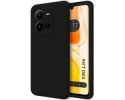 Funda Silicona Líquida Ultra Suave para Vivo X80 Lite 5G color Negra