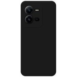 Funda Silicona Líquida Ultra Suave para Vivo X80 Lite 5G color Negra 2