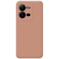 Funda Silicona Líquida Ultra Suave para Vivo X80 Lite 5G color Rosa 2