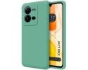 Funda Silicona Líquida Ultra Suave para Vivo X80 Lite 5G color Verde