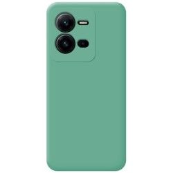 Funda Silicona Líquida Ultra Suave para Vivo X80 Lite 5G color Verde 2