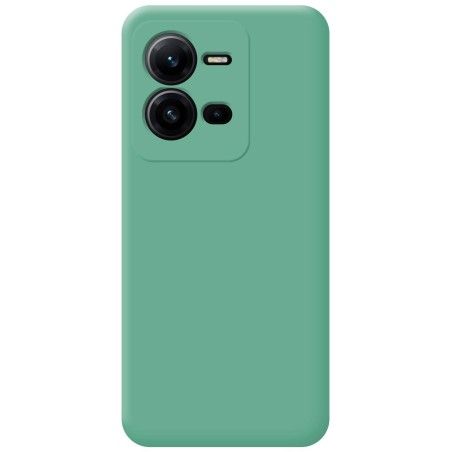 Funda Silicona Líquida Ultra Suave para Vivo X80 Lite 5G color Verde