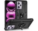 Funda Tough Armor con Anillo Giratorio Negra para Xiaomi Redmi 12