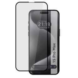 Protector Cristal Templado Completo 5D Full Glue Negro para Iphone 15 Pro Max (6.7) Vidrio
