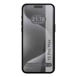 Protector Cristal Templado Completo 5D Full Glue Negro para Iphone 15 Pro Max (6.7) Vidrio 2