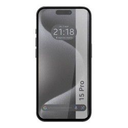 Protector Cristal Templado Completo 5D Full Glue Negro para Iphone 15 Pro (6.1) Vidrio 2