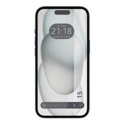 Protector Cristal Templado Completo 5D Full Glue Negro para Iphone 15 (6.1) Vidrio 2
