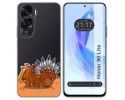 Funda Silicona Transparente para Huawei Honor 90 Lite 5G diseño Bufalo Dibujos