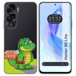 Funda Silicona Transparente para Huawei Honor 90 Lite 5G diseño Coco Dibujos