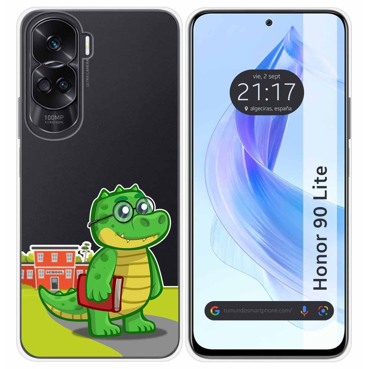 Funda Silicona Transparente para Huawei Honor 90 Lite 5G diseño Coco Dibujos