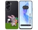 Funda Silicona Transparente para Huawei Honor 90 Lite 5G diseño Conejo Dibujos