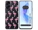 Funda Silicona Transparente para Huawei Honor 90 Lite 5G diseño Flamenco Dibujos