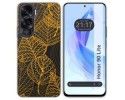 Funda Silicona Transparente para Huawei Honor 90 Lite 5G diseño Hojas Dibujos